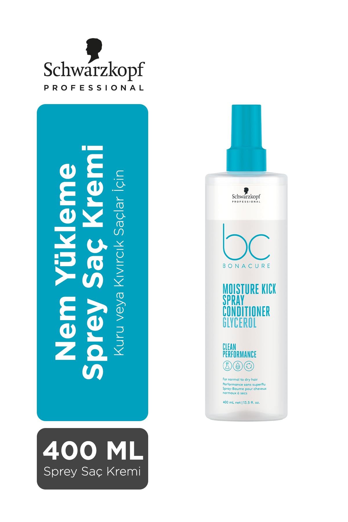BC Clean Nem Yükleme Sprey Saç Kremi 400ml