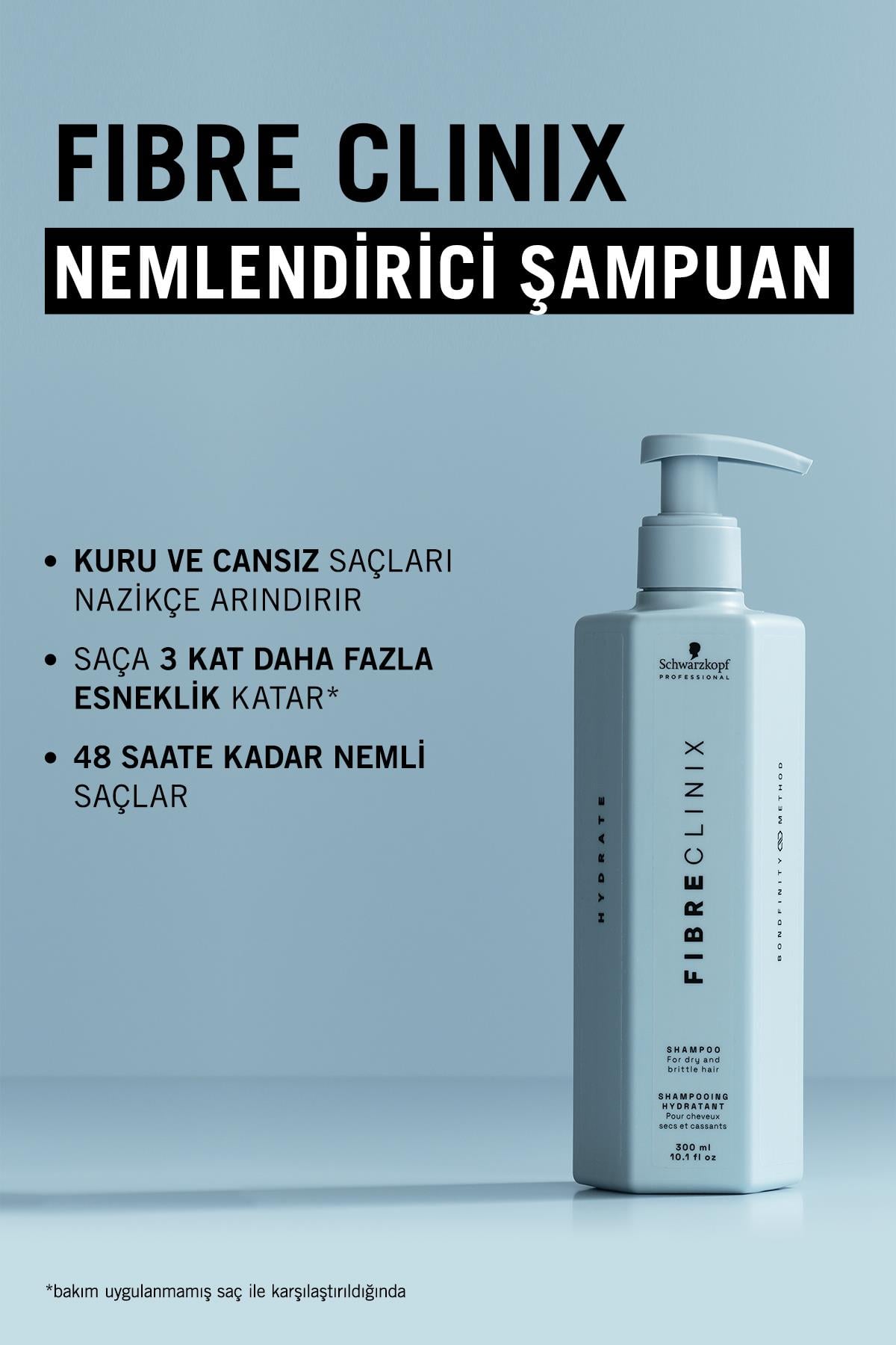 Fibre Clinix Nemlendirici Şampuan 300ml