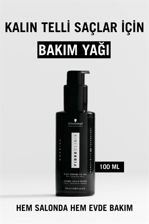Fibre Clinix Bağ Güçlendirici Yağ - Kalın Telli Saçlar İçin 100ml