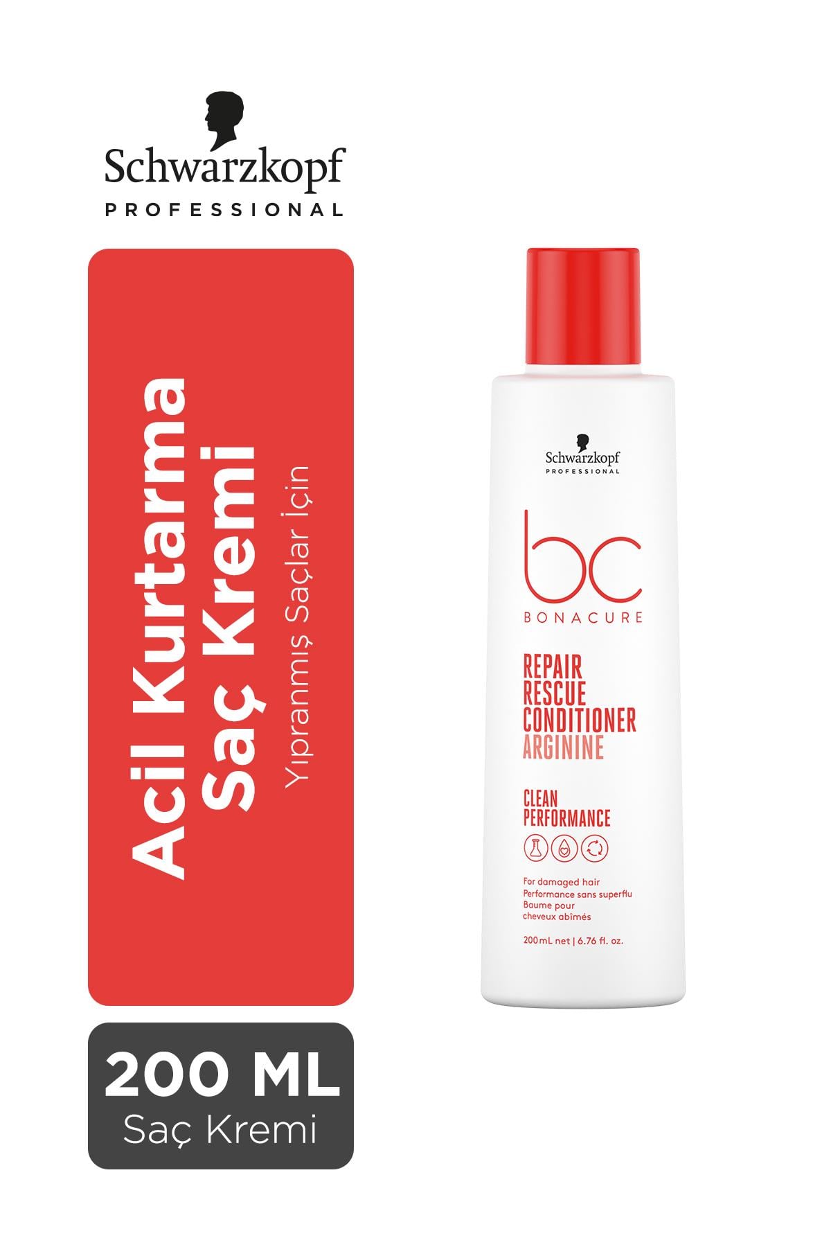 BC Clean Acil Kurtarma Saç Kremi 200ml