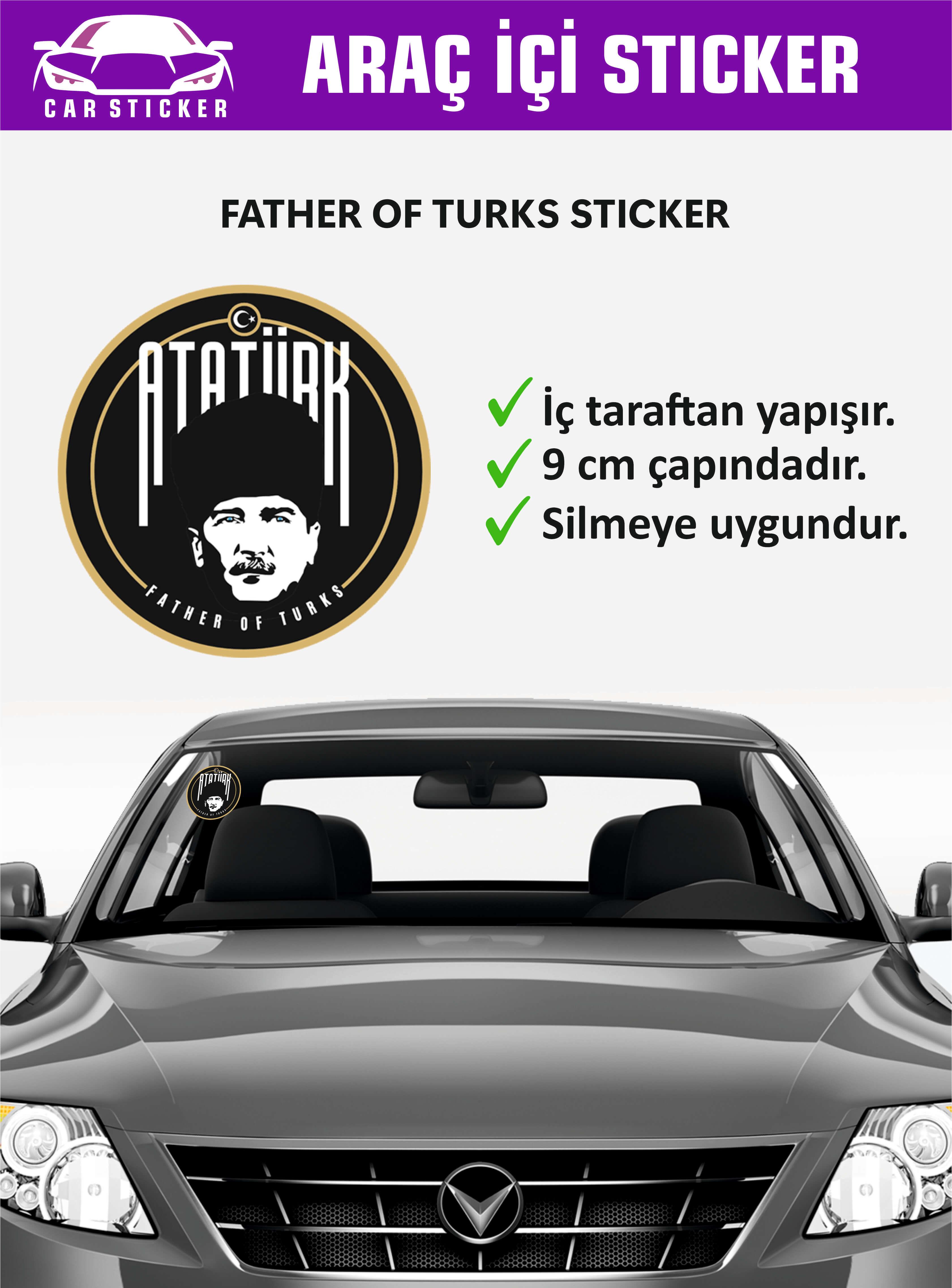 LogoFlexAraç Sticker - Father Of TurksST001