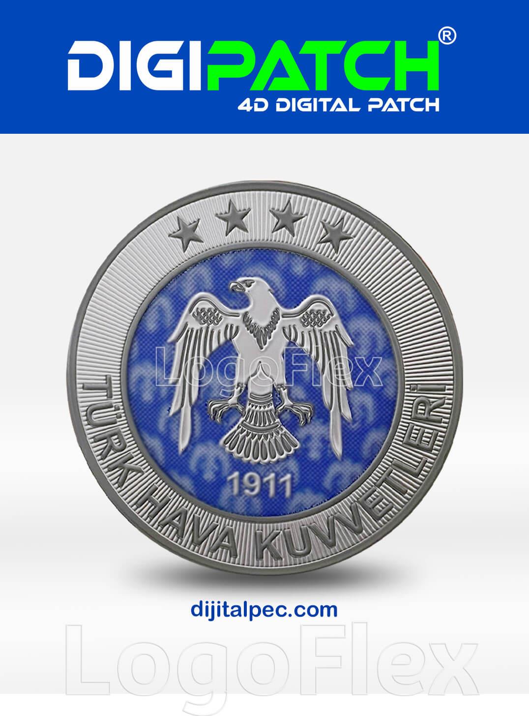 LogoFlexHava Kuvvetleri Dijital Peç - 4D Göğüs PeçiLF0158