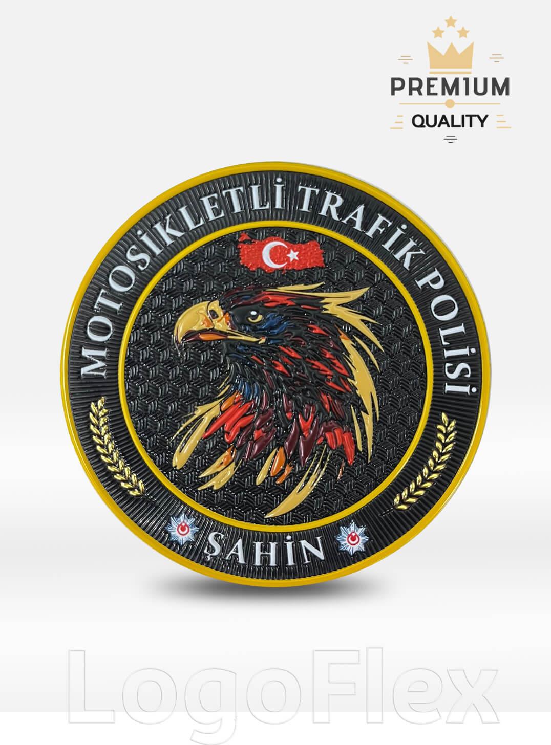 LogoFlexMotosikletli Trafik Polisi Arması - ŞahinLF0187