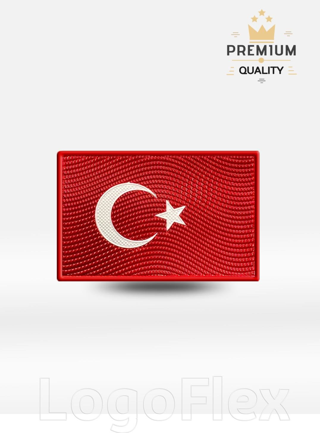 LogoFlexTürk Bayrağı Peç TPU 4x6 cmLF0002