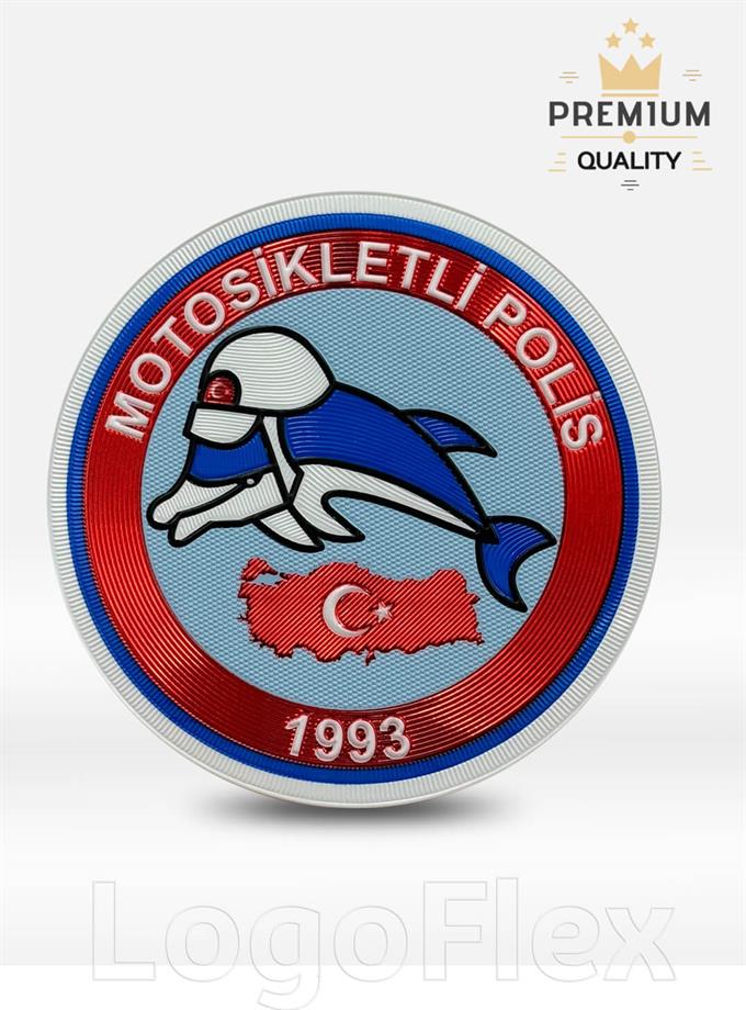 LogoFlexMotosikletli Polis Yunus Arması - solLF0183