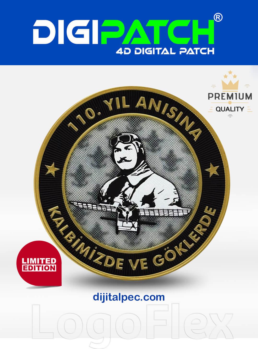 LogoFlexDeniz Hava Komutanlığı 110. Yıl Dijital Peç - 4D Göğüs Peçi LF0185