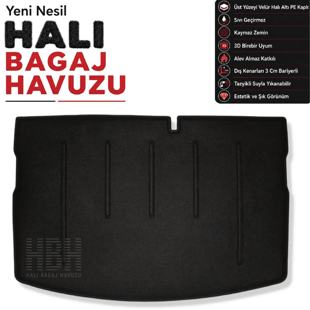 Kia Rio HB Halı Bagaj Havuzu (2012-2017 Arası)