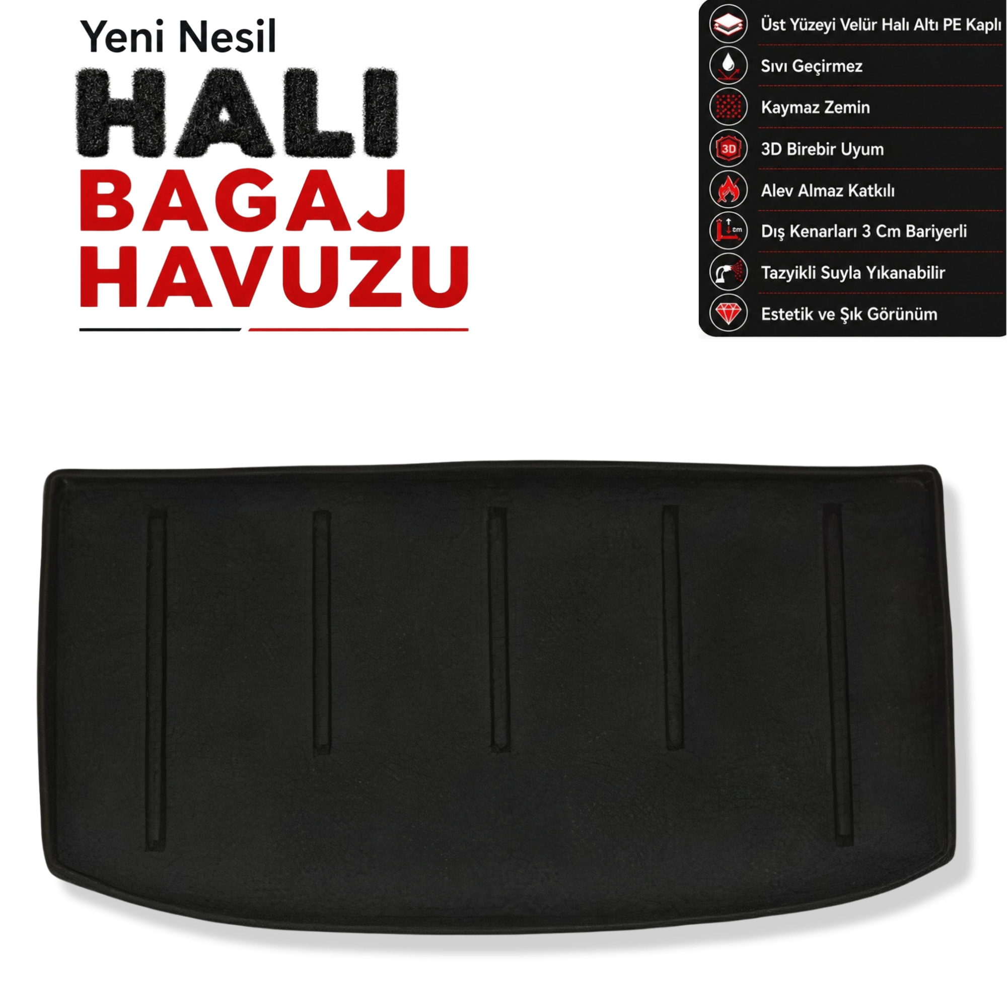 Opel Adam Halı Bagaj Havuzu