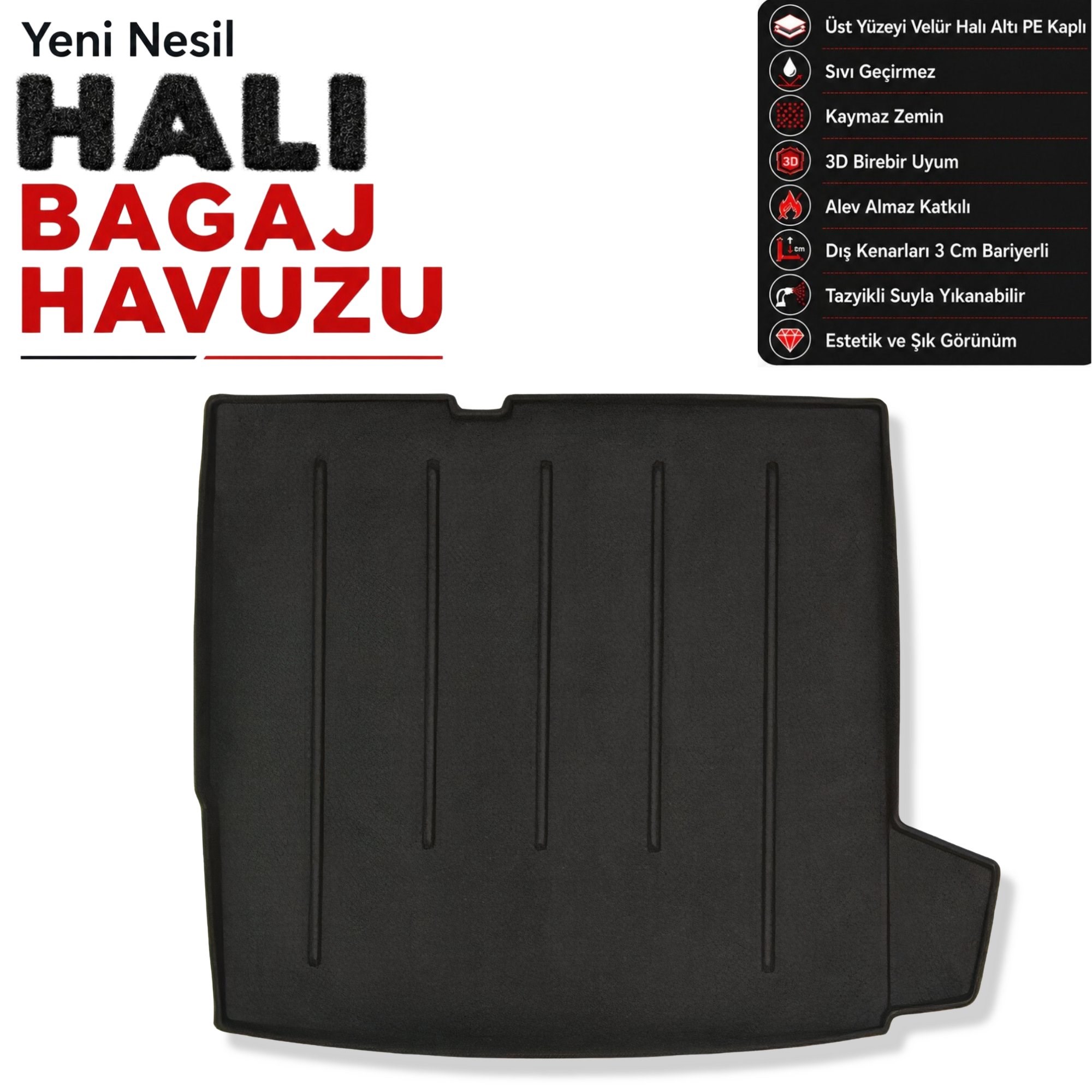 Citroen C5 Halı Bagaj Havuzu (2008-2017 Arası)
