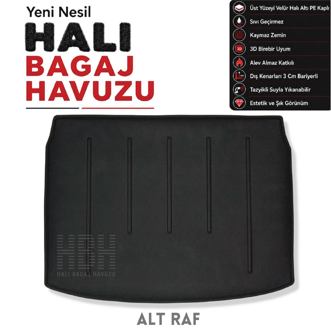Nissan Qashqai J11 Halı Bagaj Havuzu (2014-2021 Arası)