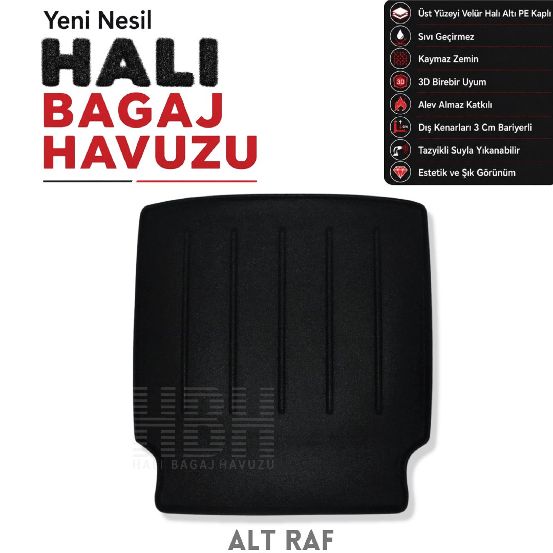 VW İD7 Halı Bagaj Havuzu (2023 ve Sonrası)