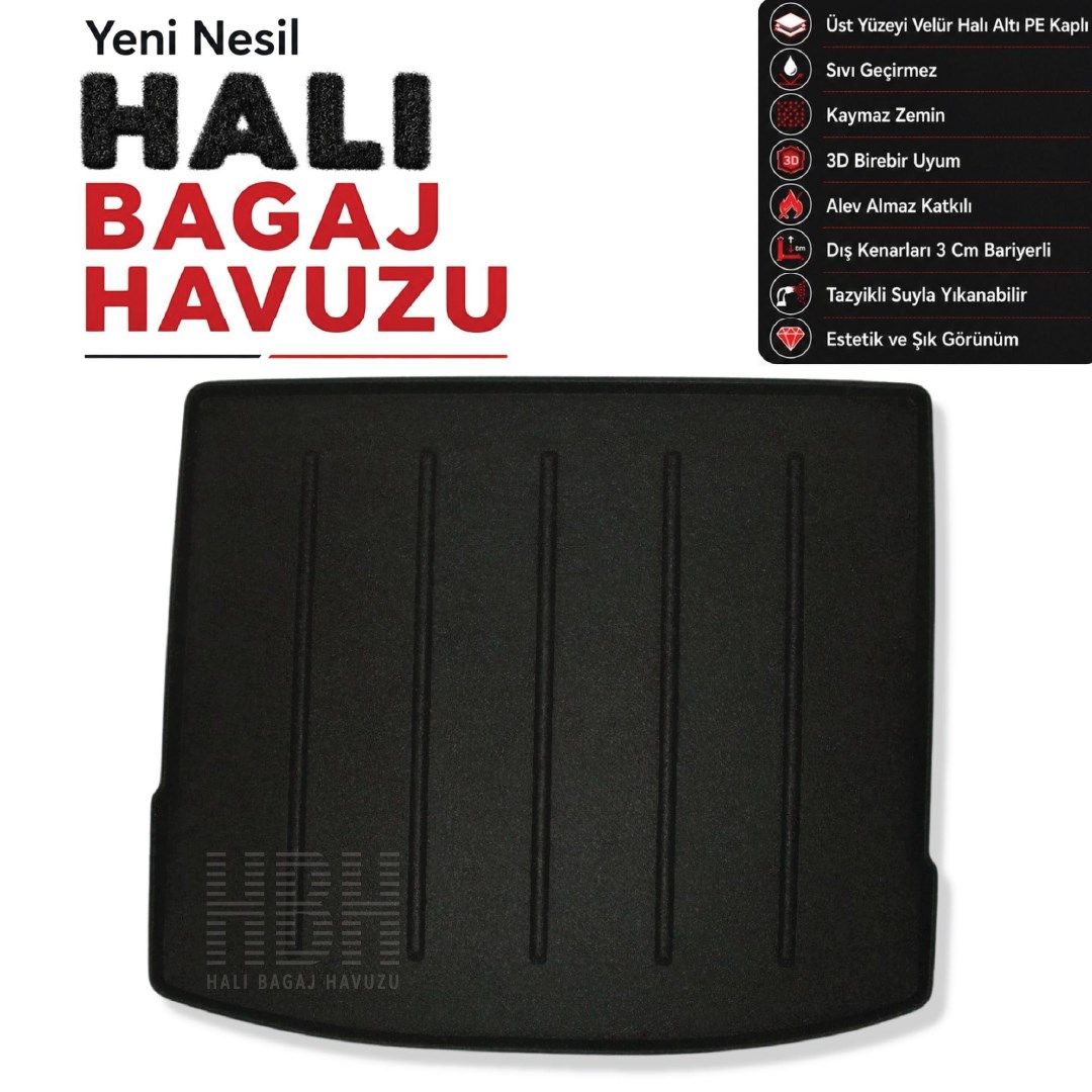 MG HS Benzinli/Hybrid Uyumlu Hali Bagaj Havuzu 2025 ve Sonrası