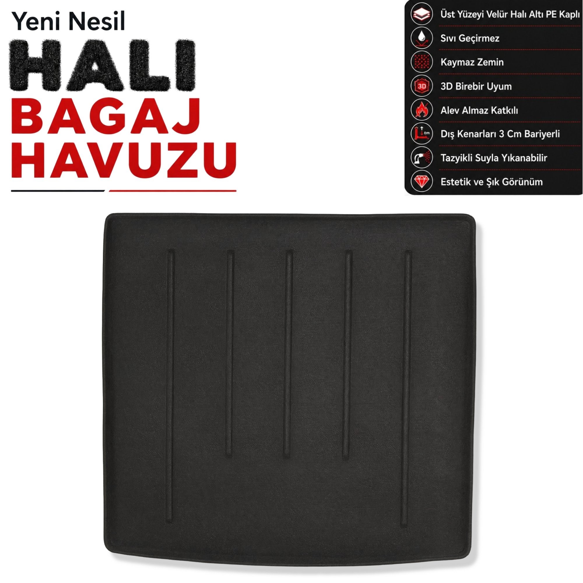 Dacia Duster 4x4 Halı Bagaj Havuzu (2014 Sonrası)
