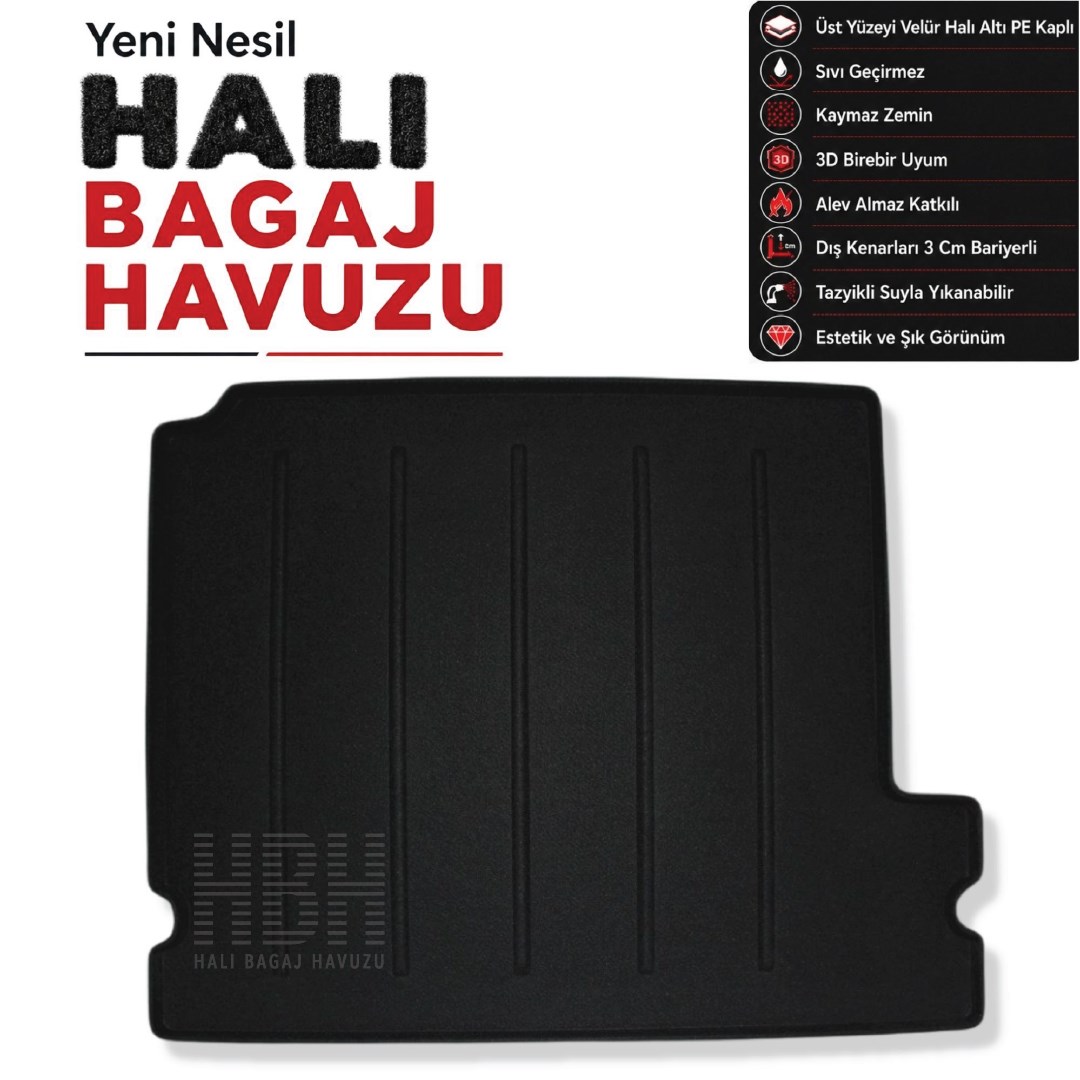 Renault Kangoo Elektirikli Halı Bagaj Havuzu (2023 ve Sonrası)