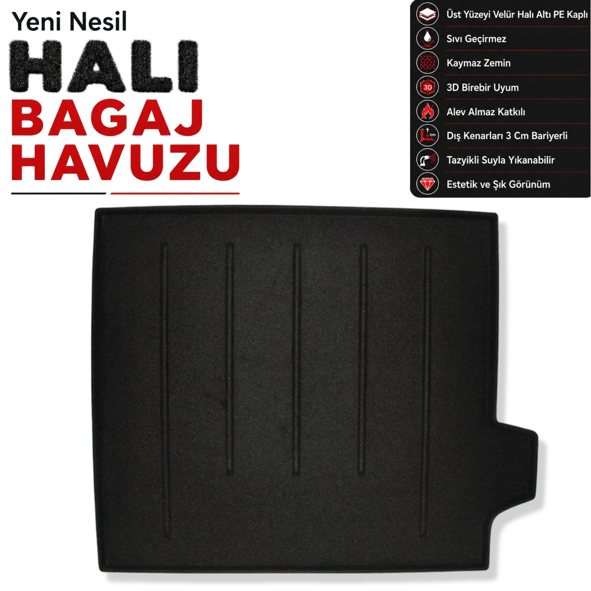 Land Rover Range Rover Sport Halı Bagaj Havuzu 2013-2018 Arası Uyumlu