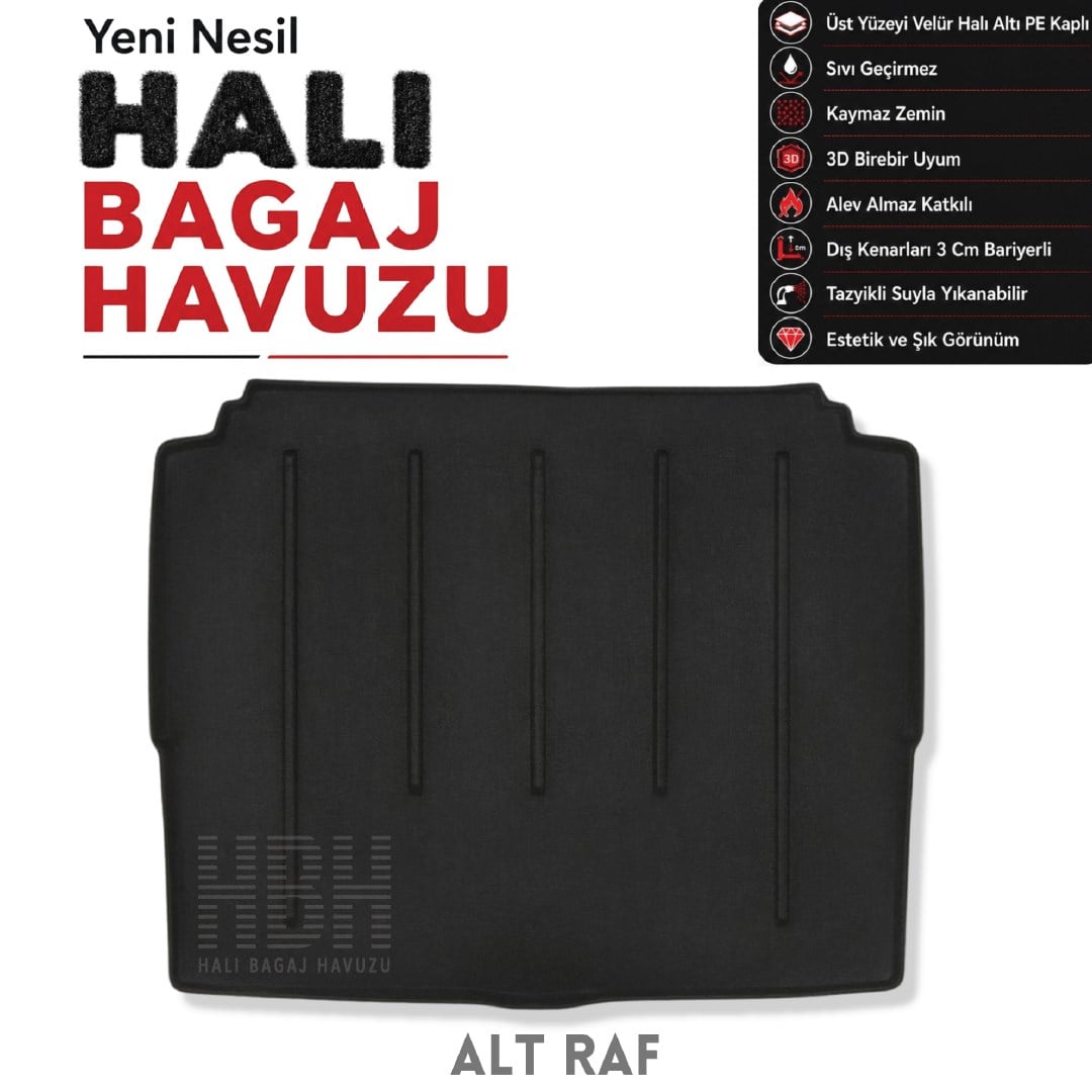 Opel Grandland Halı Bagaj Havuzu 2017-2024 Arası