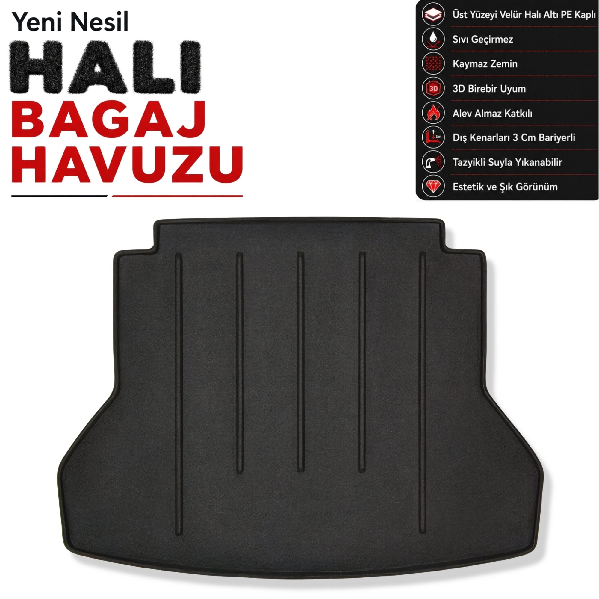 Hyundai Elantra Halı Bagaj Havuzu (2016-2020 Arası)
