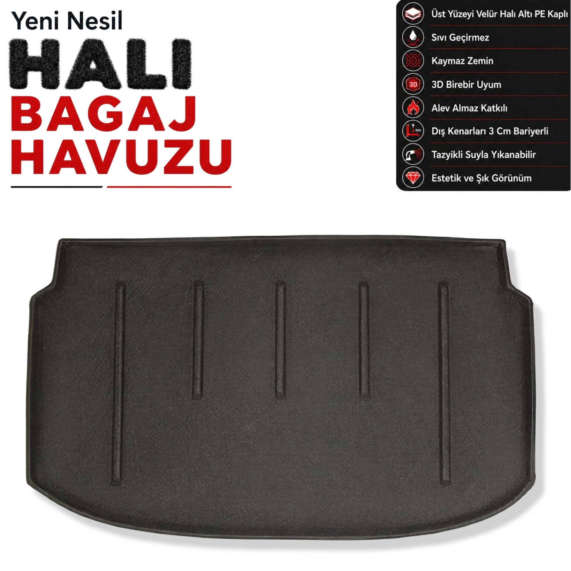 Chevrolet Aveo HB Halı Bagaj Havuzu (2011 Sonrası)