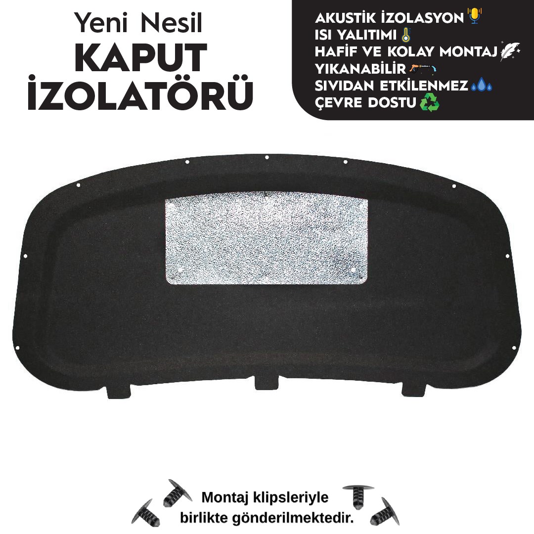 Opel Astra J Kaput Altı İzolatörü (2009 ve 2018 Arası)