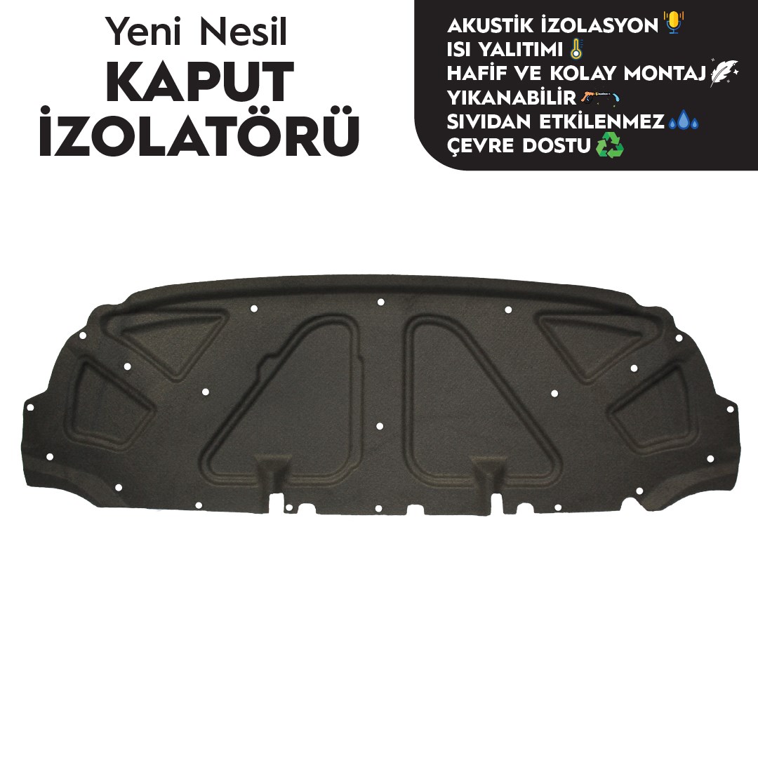 Fiat Doblo 2 Kaput İzolatörü (2006-2012 Arası) - (Geniş Aile Hariç)