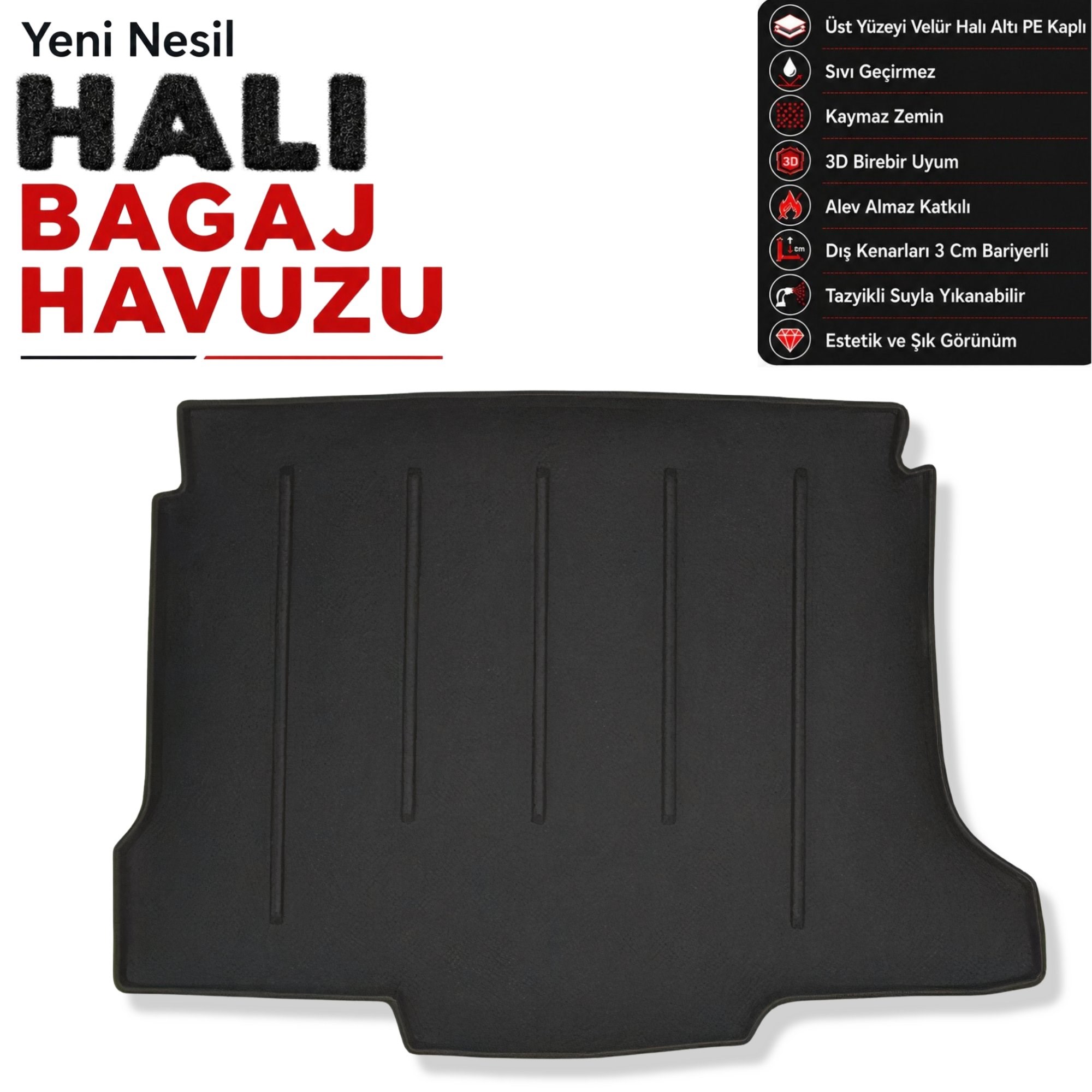 Mazda 3 Sedan Halı Bagaj Havuzu (2004-2013 Arası)