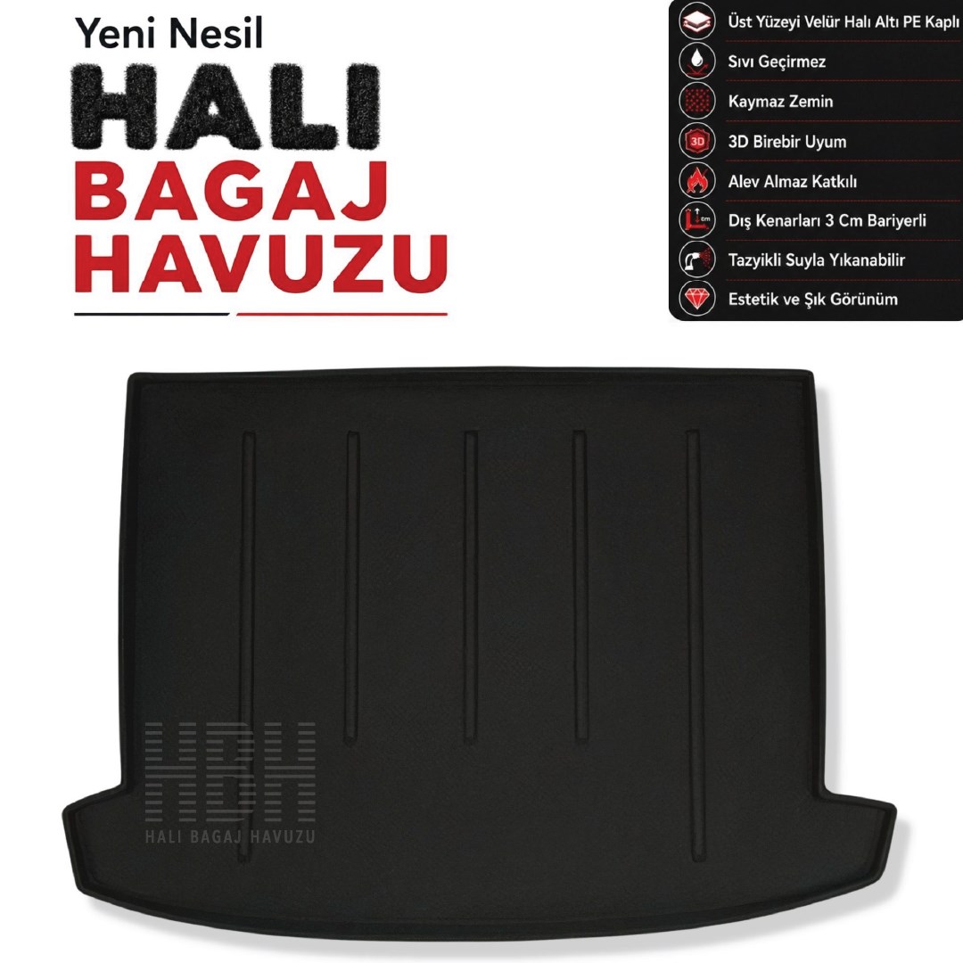 Renault Clio Sport Tourer Halı Bagaj Havuzu (2013 Sonrası)