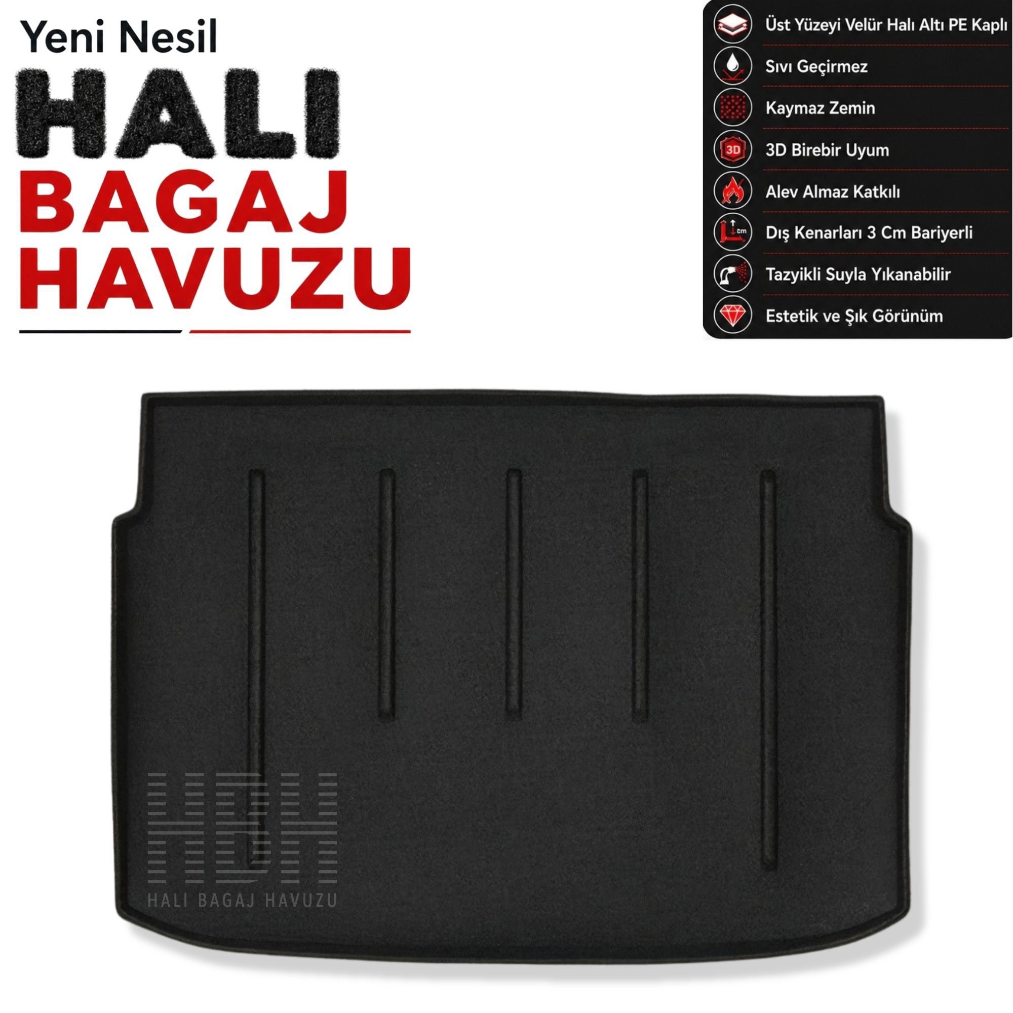 Citroen C3 Picasso Halı Bagaj Havuzu (2010-2015 Arası)