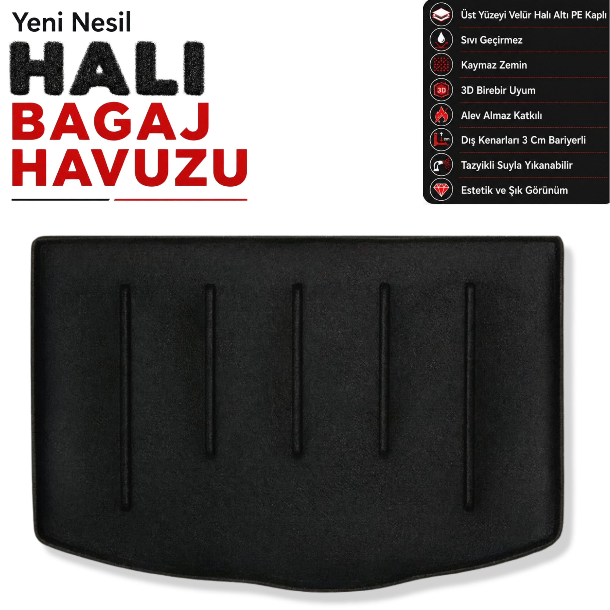 Kia Rio HB Halı Bagaj Havuzu (2017-2020 Arası)