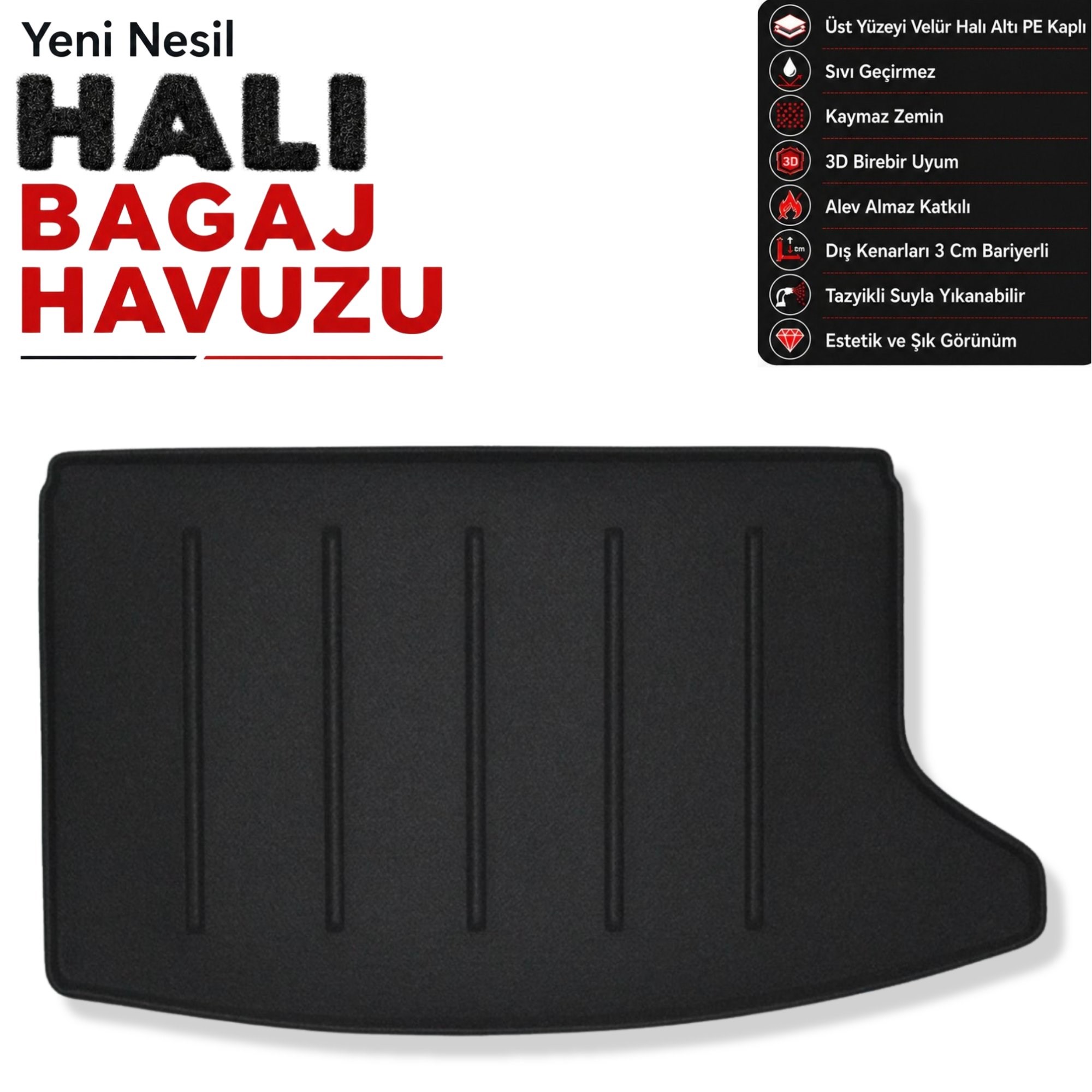 Kia Ceed 1.0 Motor Uyumlu Halı Bagaj Havuzu (2022 Sonrası)