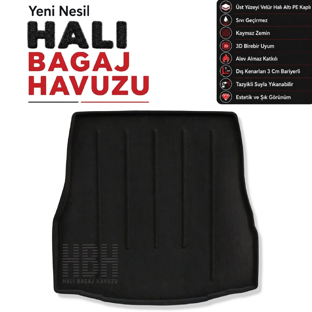 Mercedes C Coupe Halı Bagaj Havuzu (2018-2023 Arası) (C205)
