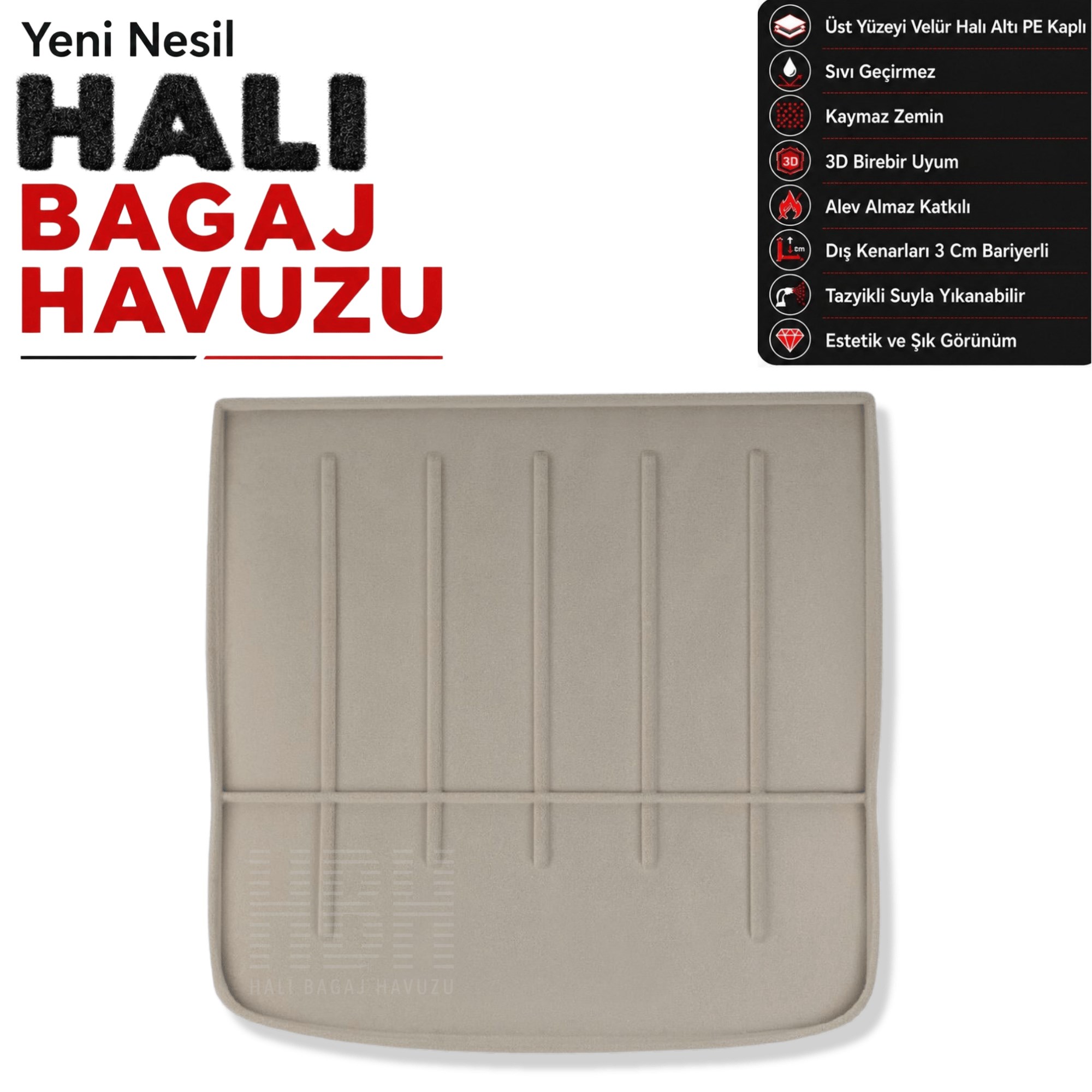 Fiat Freemont Halı Bagaj Havuzu (2011-2016 Arası)