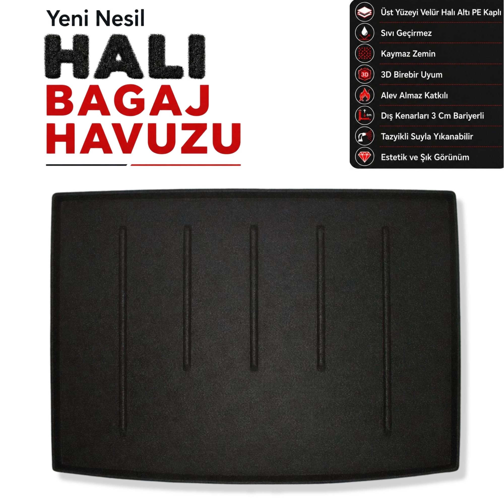 Mercedes B Serisi Sports Tourer Halı Bagaj Havuzu (2013 - 2019 Arası) (W246)