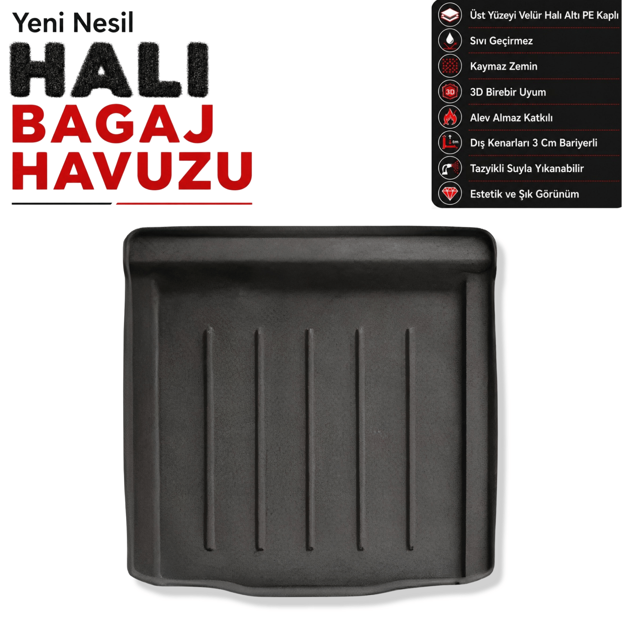 BMW 3 Serisi G20 Halı Bagaj Havuzu  (2019 Sonrası)