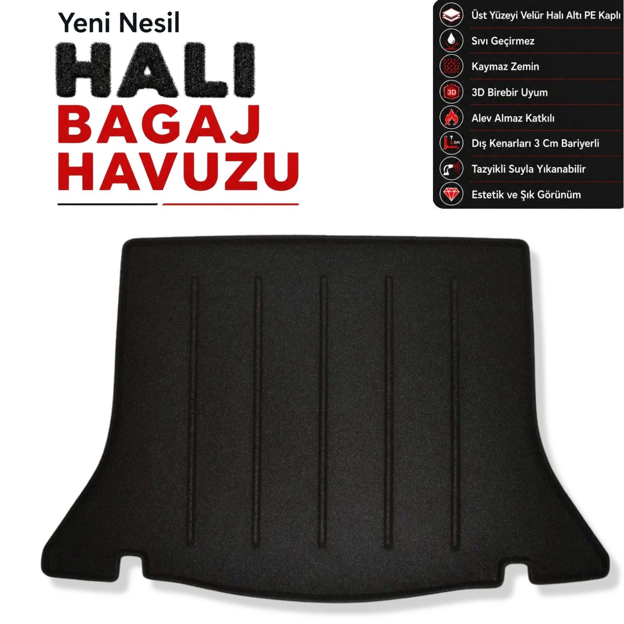 Mercedes A Serisi W177 Sedan Halı Bagaj Havuzu (2019 Sonrası)
