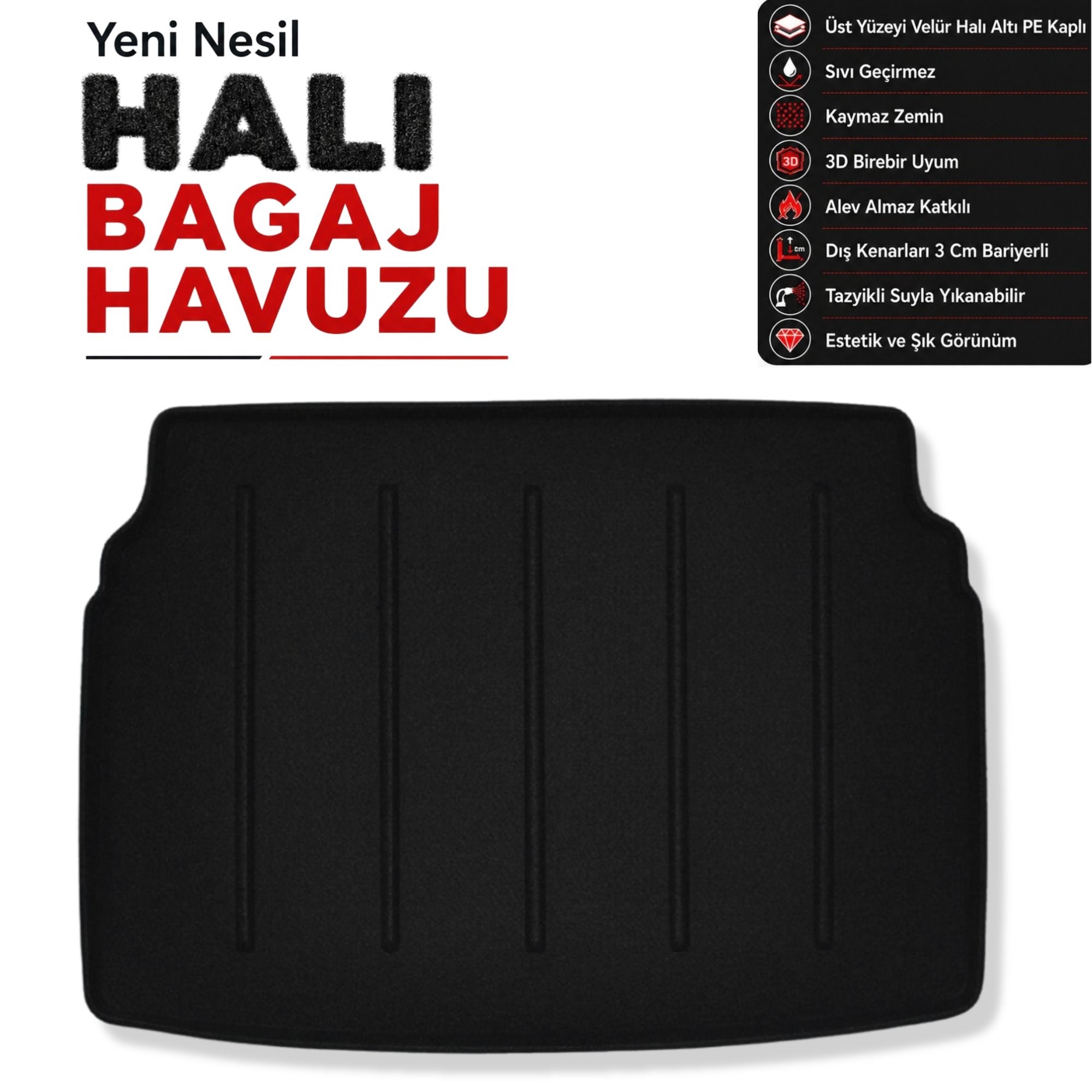 Opel Astra Elektrikli Halı Bagaj Havuzu (2023 ve Sonrası)