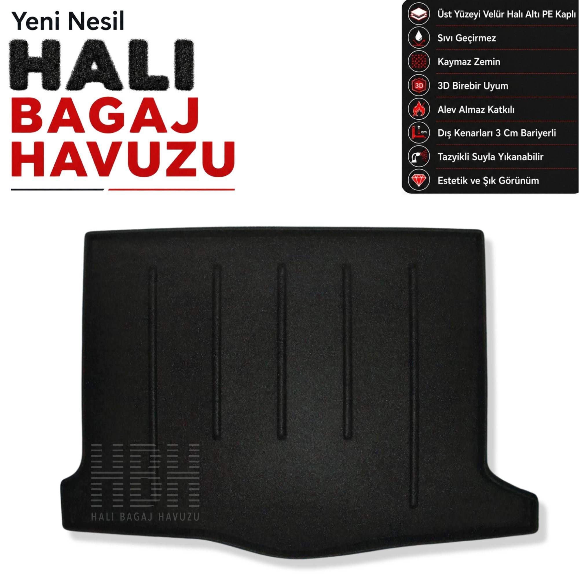 Dacia Sandero Stepway Halı Bagaj Havuzu (2013 - 2021 Arası)