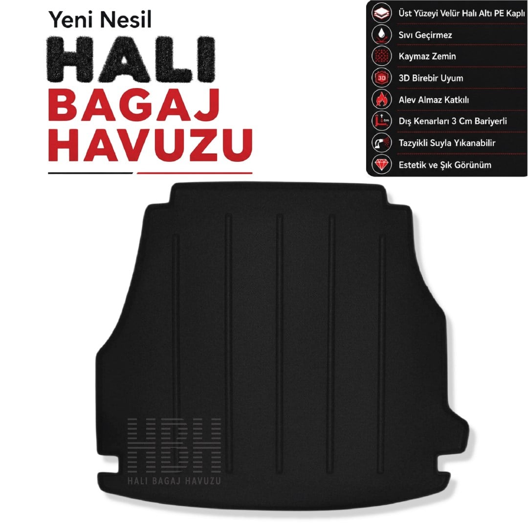 Mercedes C Serisi Halı Bagaj Havuzu (W206) (2021 ve Sonrası)