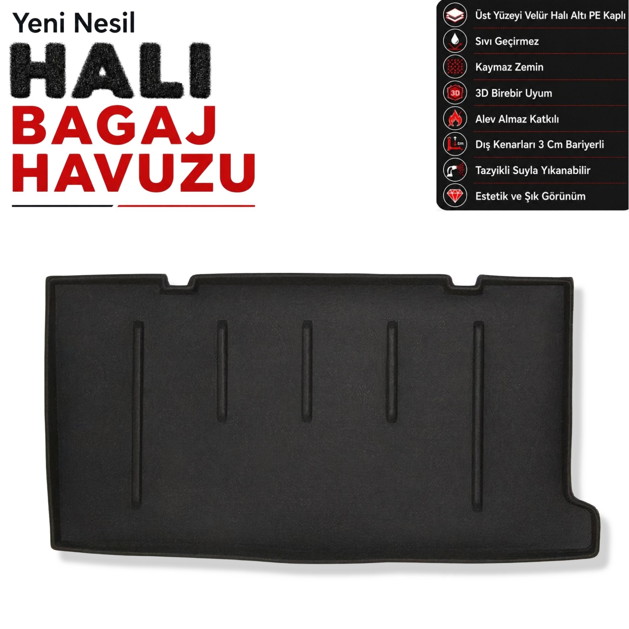 Fiat 500 Halı Bagaj Havuzu (2008 Sonrası)