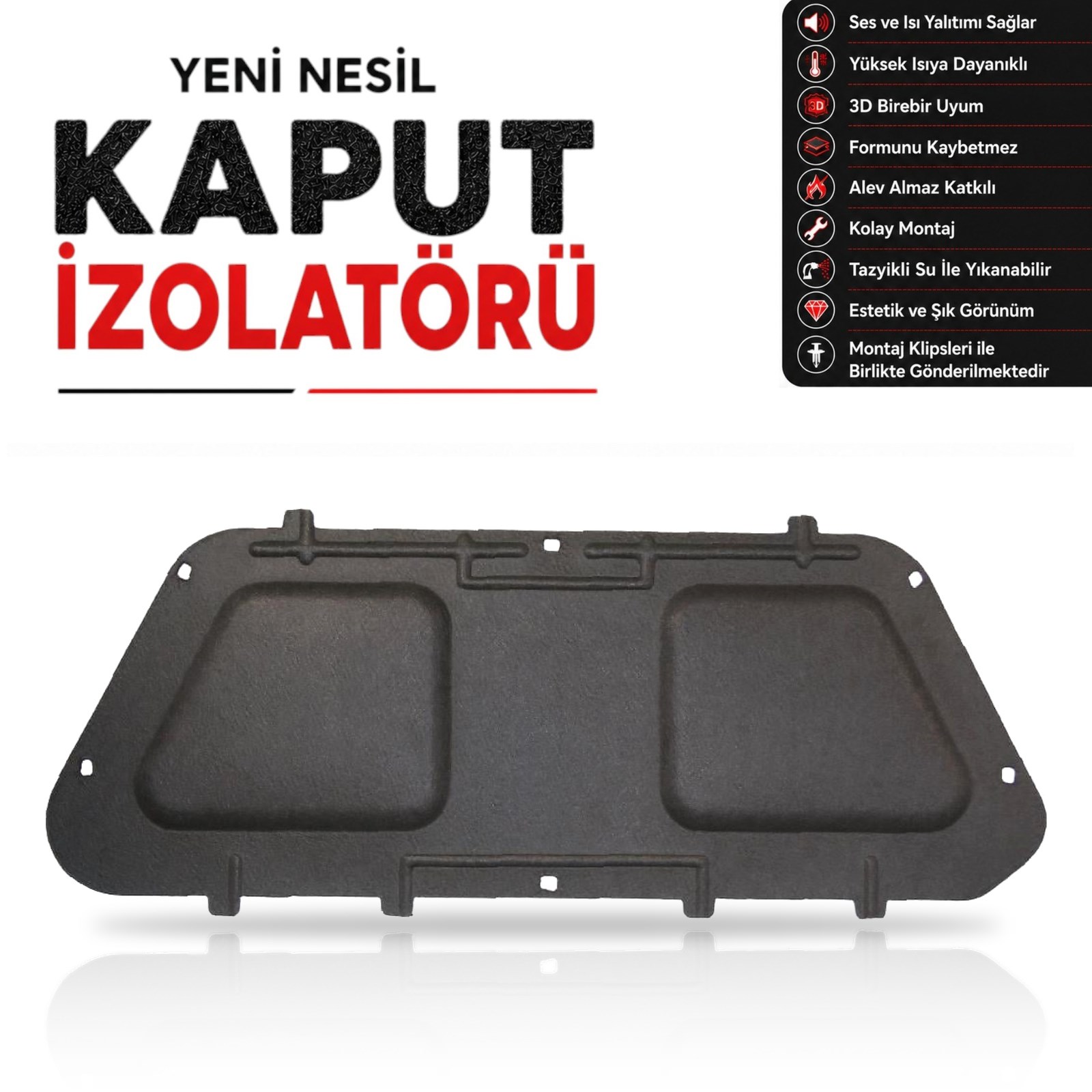 Fiat Doblo 3 Kaput İzolatörü (2010-2022 Arası)