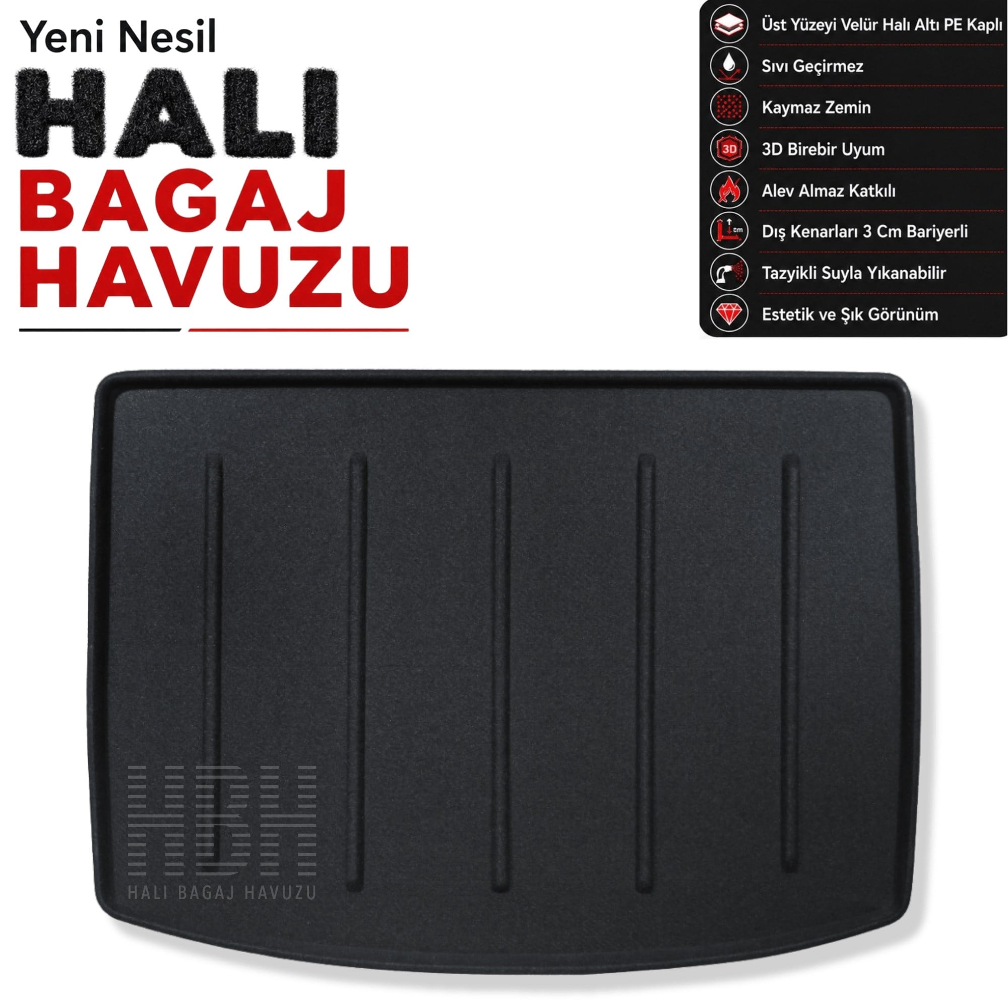 BYD Atto 2 Halı Bagaj Havuzu Alt-Üst Raf Uyumlu (2025 ve Sonrası)