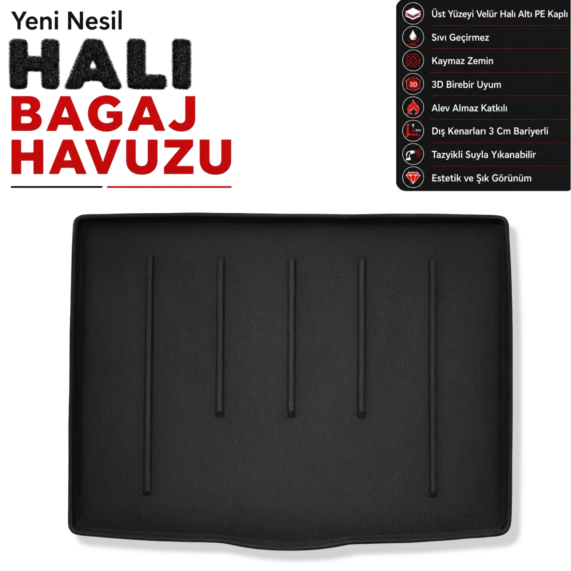 Ford Focus HB V Halı Bagaj Havuzu (2019 Sonrası)