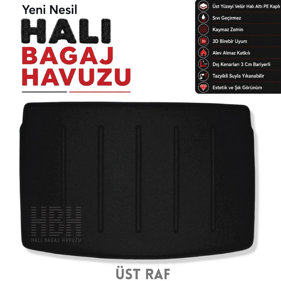 Seat ibiza Alt Raf Halı Bagaj Havuzu (2022-2025 Arası)
