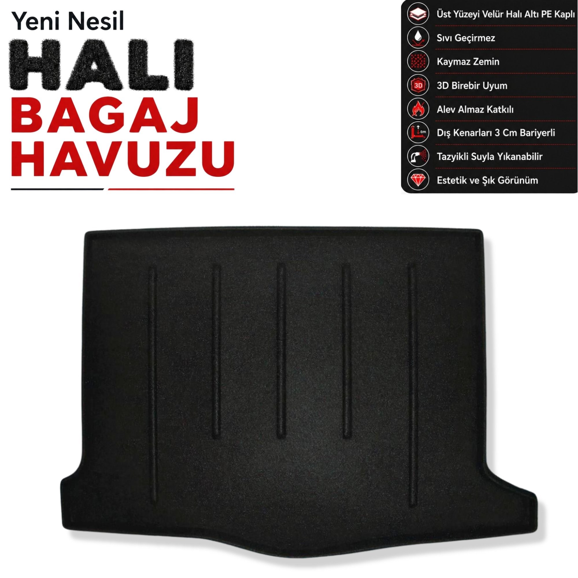 Dacia Sandero Halı Bagaj Havuzu (2013 - 2021 Arası)