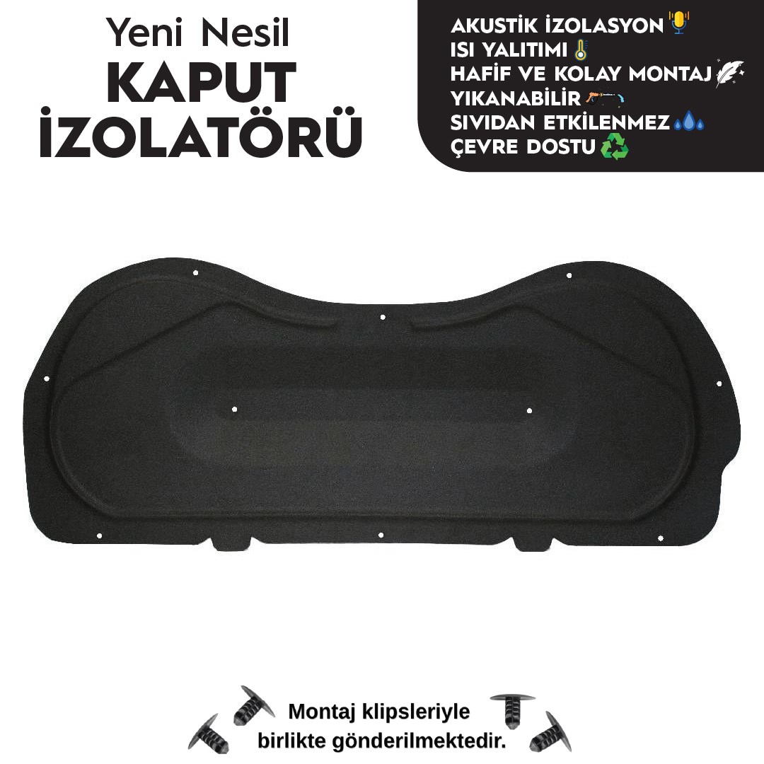 Peugeot 208 Kaput Altı İzolatörü (2. Nesil | 2020 Sonrası)