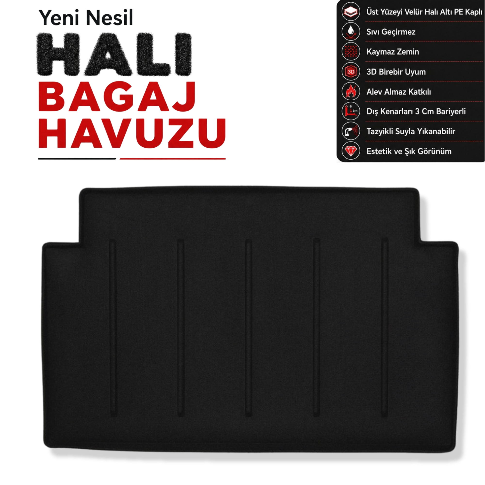 Opel Combo Halı Bagaj Havuzu (2019 Sonrası)