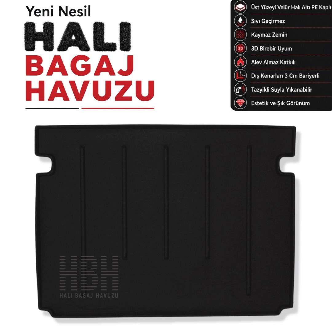 Renault Kangoo Multix Halı Bagaj Havuzu (2008 - 2023 Arası)
