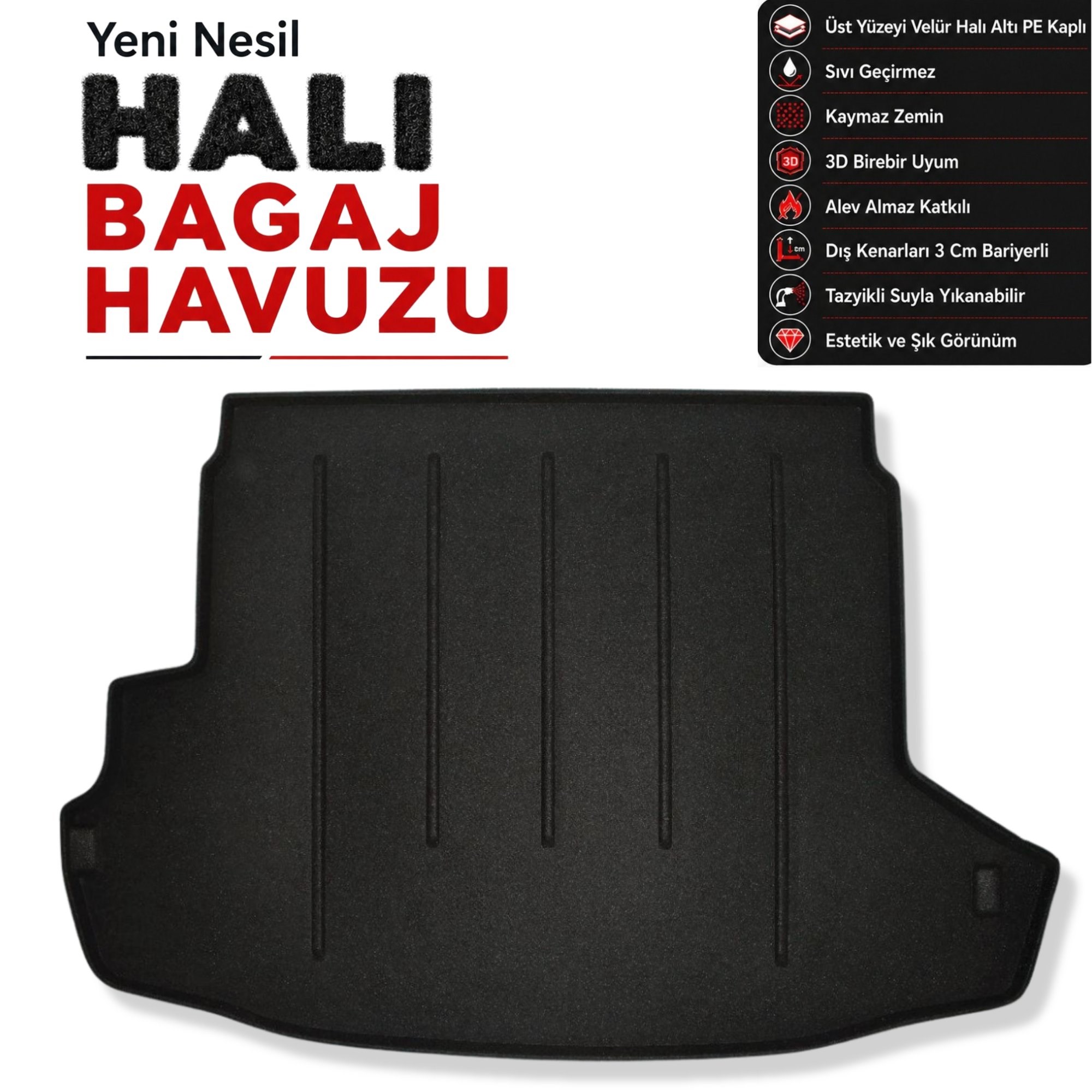 Nissan X-Trail T31 Halı Bagaj Havuzu (2007-2012 Arası)