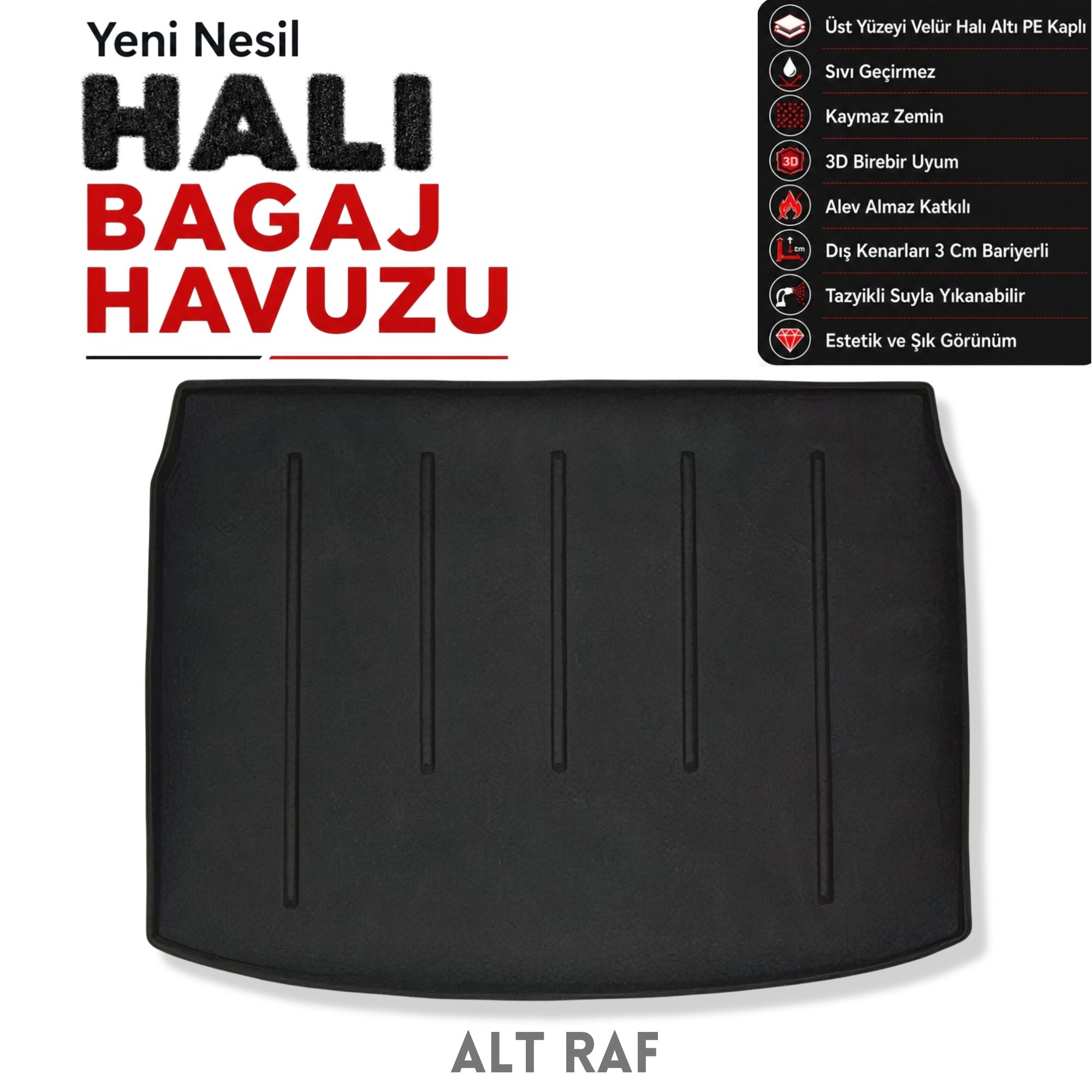 Nissan Qashqai J11 Halı Bagaj Havuzu (2014-2021 Arası)