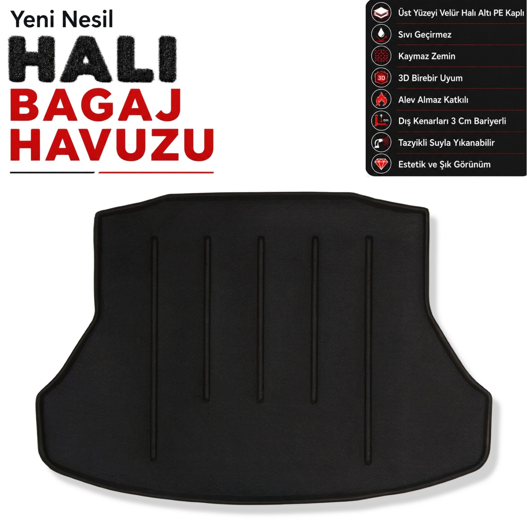 Honda Civic Sedan Halı Bagaj Havuzu (2016-2021 Arası)