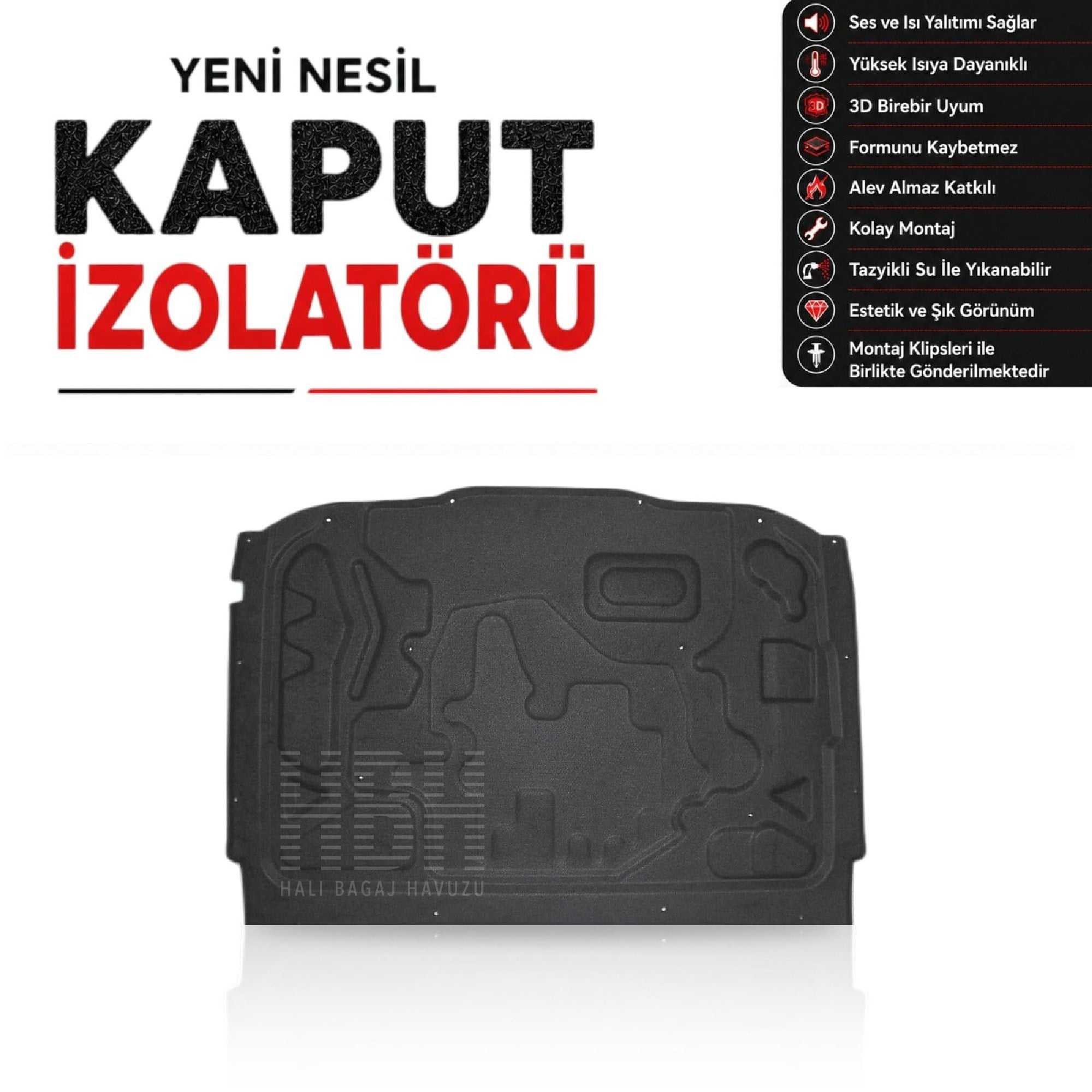 BMW 3 Serisi E30 Kaput İzolatörü (1983-1990 Arası)